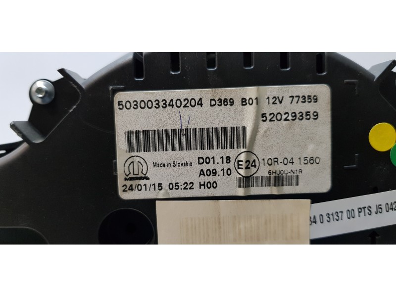 Recambio de cuadro instrumentos para fiat 500 x (334) pop star referencia OEM IAM 52029359  