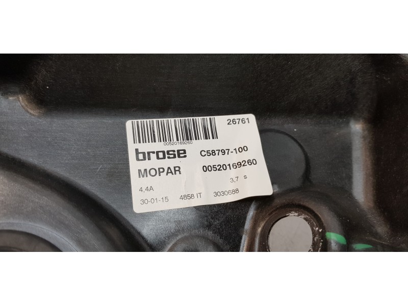 Recambio de elevalunas delantero derecho para fiat 500 x (334) pop star referencia OEM IAM 00520169260  