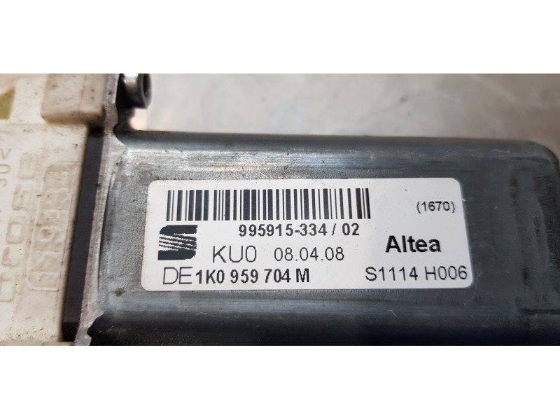 Recambio de motor elevalunas trasero derecho para seat altea xl (5p5) stylance / style referencia OEM IAM 1K0959704M  