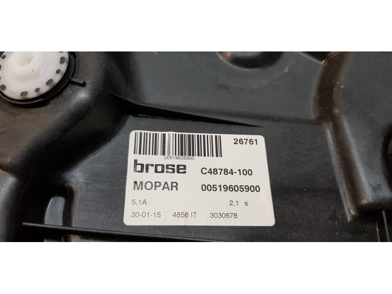 Recambio de elevalunas trasero derecho para fiat 500 x (334) pop star referencia OEM IAM 00519605900  