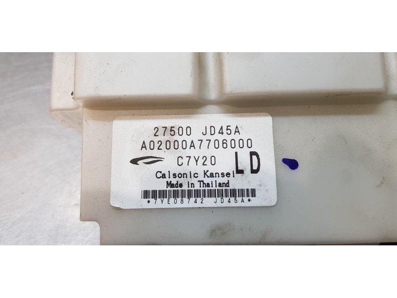 Recambio de mando climatizador para nissan qashqai (j10) visia referencia OEM IAM 27500JD45A   Recambio de mando climatizador para nissan qashqai (j10) visia referencia OEM IAM 27500JD45A