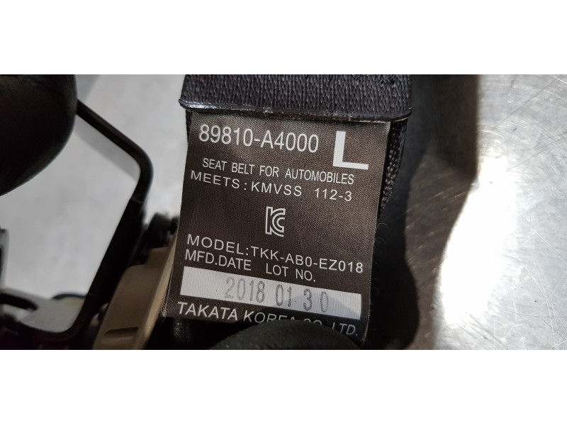 Recambio de cinturon seguridad trasero izquierdo para kia carens ( ) basic referencia OEM IAM 89810A4000   Recambio de cinturon seguridad trasero izquierdo para kia carens ( ) basic referencia OEM IAM 89810A4000