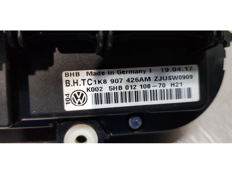Recambio de mando calefaccion / aire acondicionado para volkswagen caddy furgón/kombi furgón bmt referencia OEM IAM 1K8907426AM  Recambio de mando calefaccion / aire acondicionado para volkswagen caddy furgón/kombi furgón bmt referencia OEM IAM 1K8907426AM