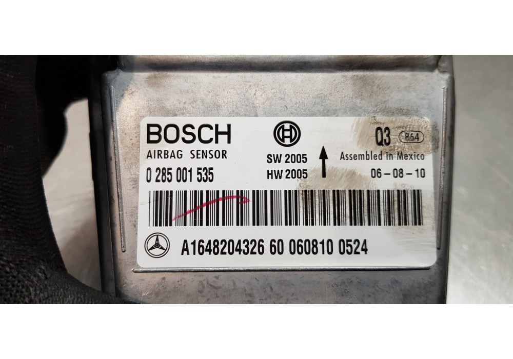 Recambio de centralita airbag para mercedes clase m (w164) 280 / 300 cdi (164.120) referencia OEM IAM A1648204326 0285001535  Recambio de centralita airbag para mercedes clase m (w164) 280 / 300 cdi (164.120) referencia OEM IAM A1648204326 0285001535
