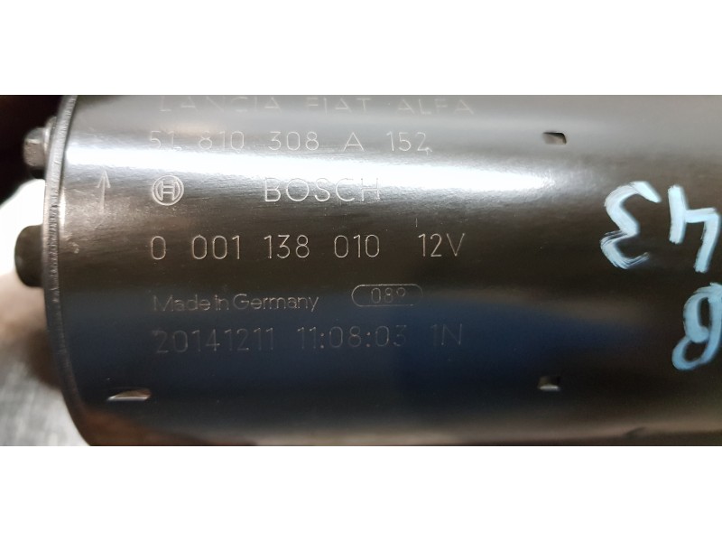 Recambio de motor arranque para fiat 500 x (334) pop star referencia OEM IAM 51810308  