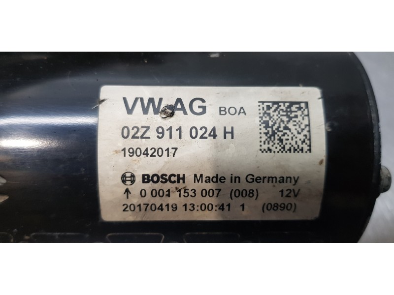 Recambio de motor arranque para volkswagen caddy furgón/kombi furgón bmt referencia OEM IAM 02Z911024H   Recambio de motor arranque para volkswagen caddy furgón/kombi furgón bmt referencia OEM IAM 02Z911024H