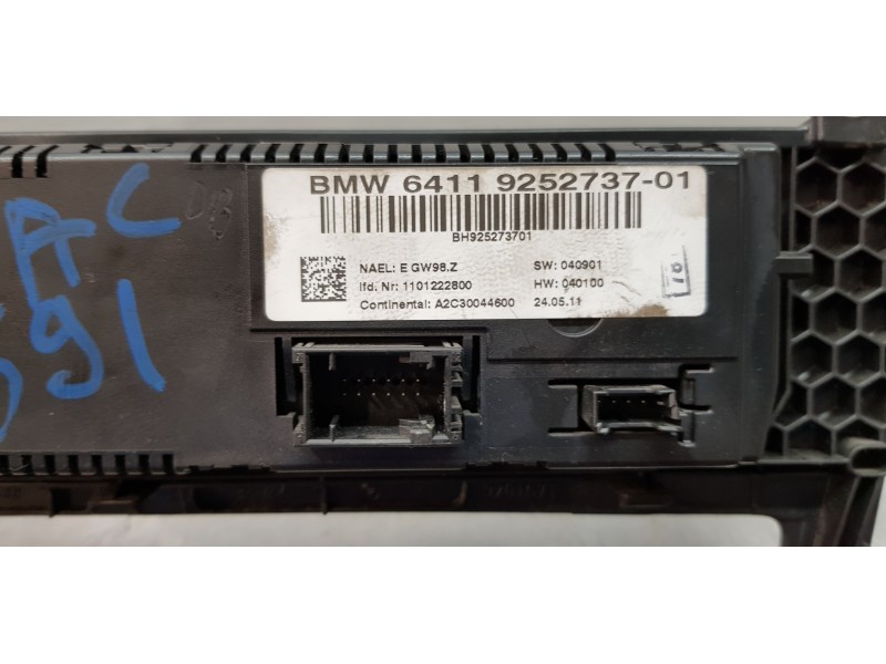 Recambio de mando climatizador para bmw x3 (f25) xdrive 20d referencia OEM IAM 64119252737  