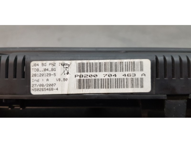 Recambio de cuadro instrumentos para renault scenic ii authentique referencia OEM IAM 8200704463A P8200704463A 