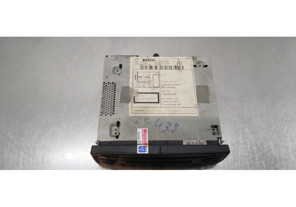 Recambio de sistema audio / radio cd para iveco daily pr einzelkabine 35 s... radstand 3000 referencia OEM IAM 5801398980   Recambio de sistema audio / radio cd para iveco daily pr einzelkabine 35 s... radstand 3000 referencia OEM IAM 5801398980