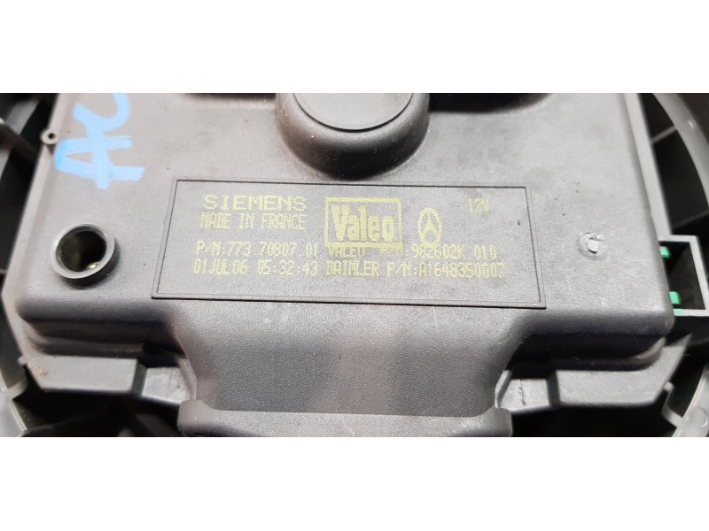 Recambio de motor calefaccion para mercedes clase m (w164) 280 / 300 cdi (164.120) referencia OEM IAM A1648350007  