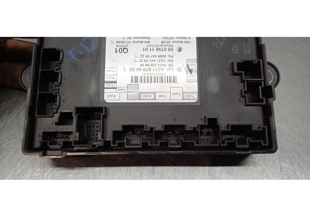 Recambio de modulo electronico para mercedes clase s (w221) berlina 320 / 350 cdi (221.022) referencia OEM IAM A2218704895  