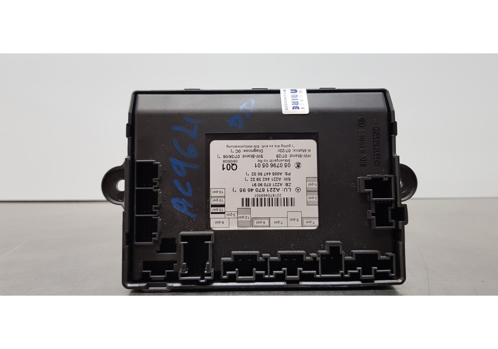 Recambio de modulo electronico para mercedes clase s (w221) berlina 320 / 350 cdi (221.022) referencia OEM IAM A2218704695  