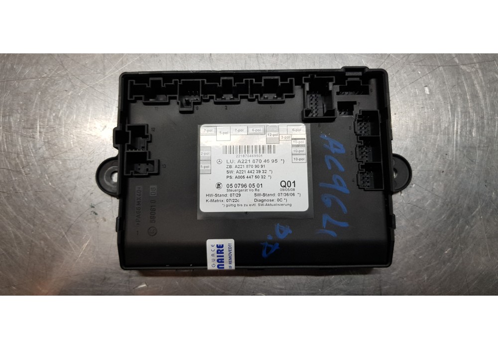 Recambio de modulo electronico para mercedes clase s (w221) berlina 320 / 350 cdi (221.022) referencia OEM IAM A2218704695  