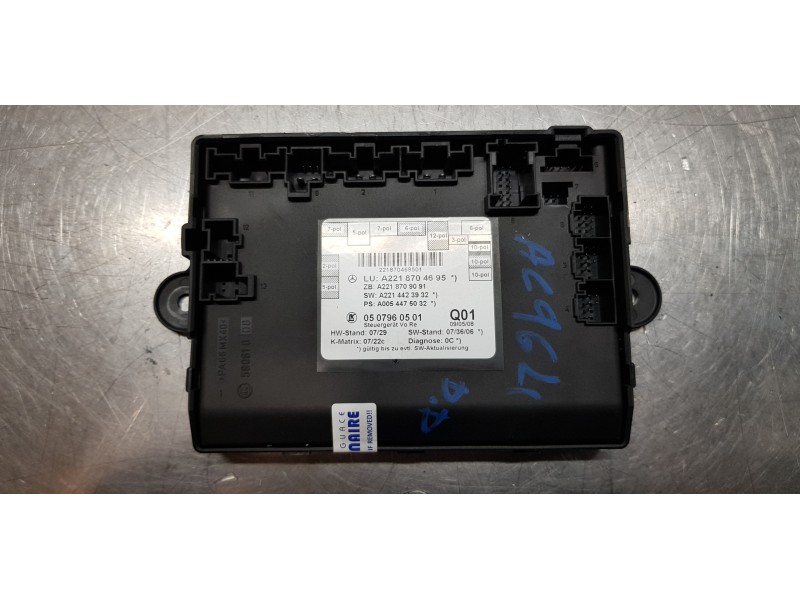 Recambio de modulo electronico para mercedes clase s (w221) berlina 320 / 350 cdi (221.022) referencia OEM IAM A2218704695  