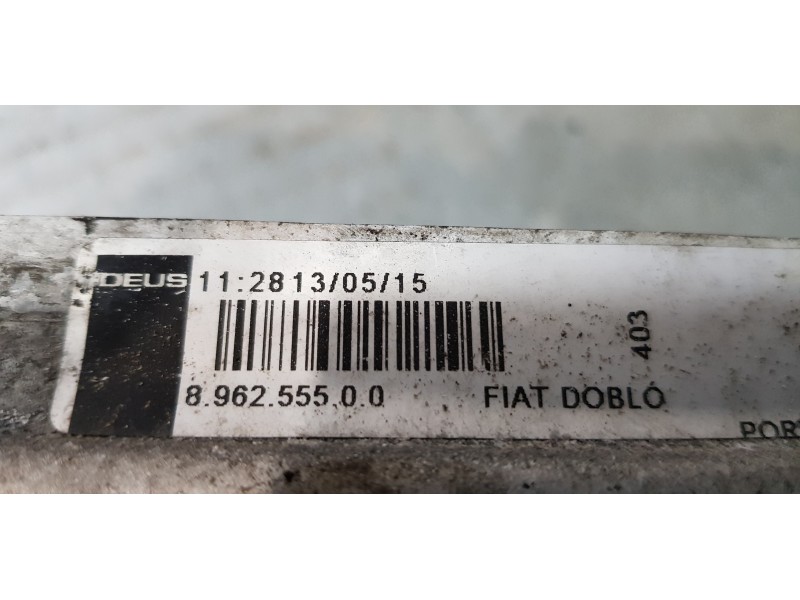 Recambio de intercooler para opel combo d expression l2h1 referencia OEM IAM 896255500   Recambio de intercooler para opel combo d expression l2h1 referencia OEM IAM 896255500