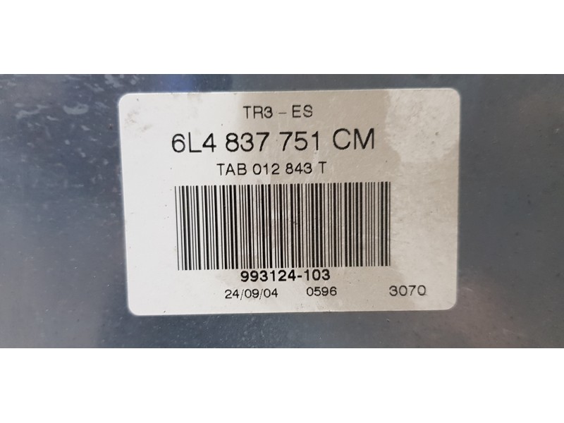 Recambio de elevalunas delantero izquierdo para seat ibiza (6l1) stella referencia OEM IAM 6L4837751CM  