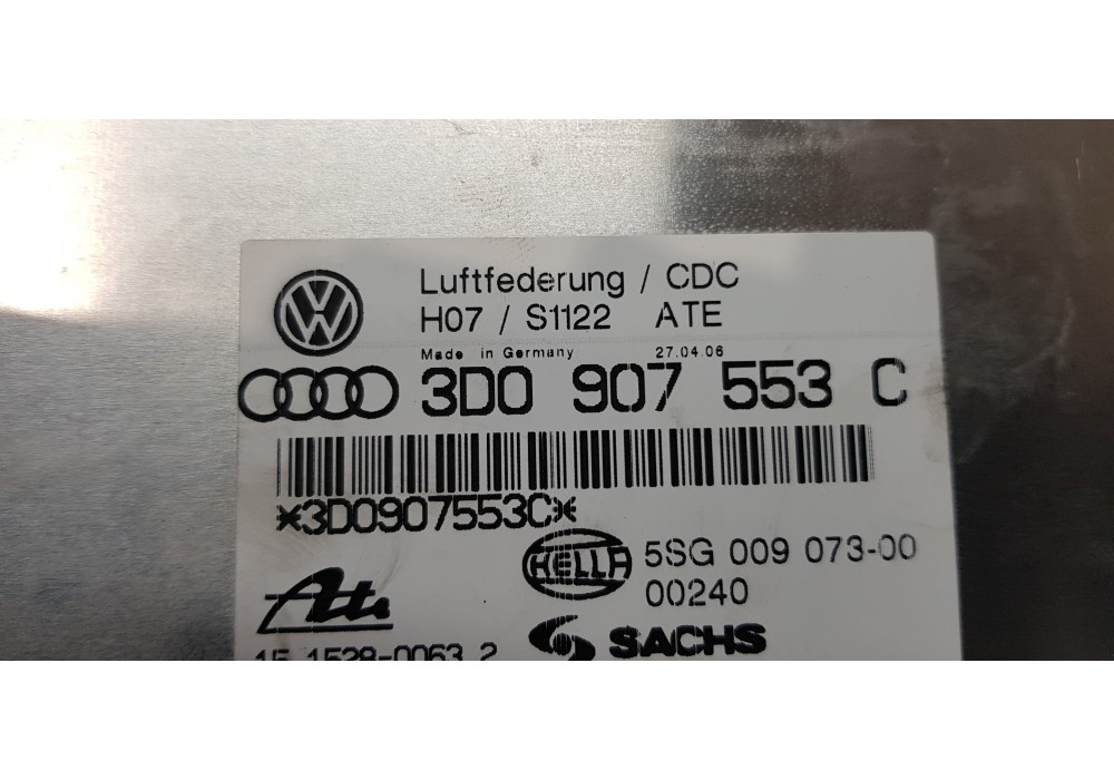 Recambio de centralita suspension para volkswagen phaeton (3d2/3d8) tdi v6 4motion (5 asientos) referencia OEM IAM 3D0907553C   Recambio de centralita suspension para volkswagen phaeton (3d2/3d8) tdi v6 4motion (5 asientos) referencia OEM IAM 3D0907553C
