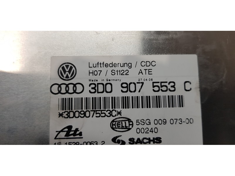 Recambio de centralita suspension para volkswagen phaeton (3d2/3d8) tdi v6 4motion (5 asientos) referencia OEM IAM 3D0907553C   Recambio de centralita suspension para volkswagen phaeton (3d2/3d8) tdi v6 4motion (5 asientos) referencia OEM IAM 3D0907553C
