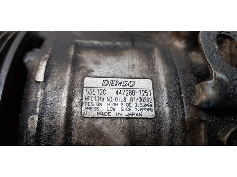 Recambio de compresor aire acondicionado para toyota rav 4 (a3) sol referencia OEM IAM 4472601251   Recambio de compresor aire acondicionado para toyota rav 4 (a3) sol referencia OEM IAM 4472601251