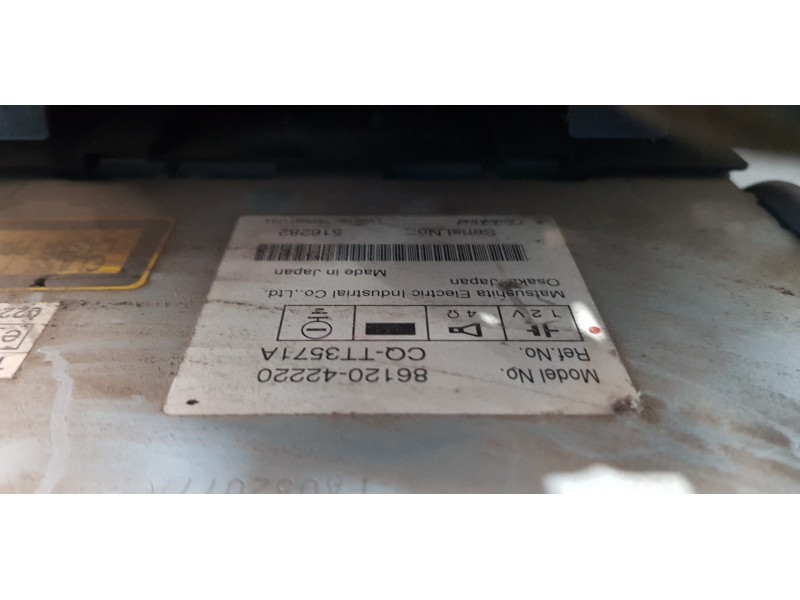 Recambio de sistema audio / radio cd para toyota rav 4 (a3) sol referencia OEM IAM 8612042220  