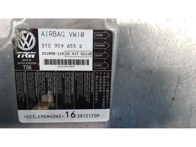 Recambio de centralita airbag para skoda superb combi (3t5) elegance referencia OEM IAM 3T0959655D   Recambio de centralita airbag para skoda superb combi (3t5) elegance referencia OEM IAM 3T0959655D