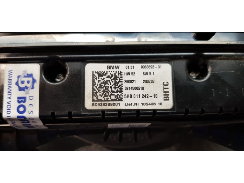 Recambio de mando climatizador para mini mini 5-trg. (f55) one referencia OEM IAM 61319383892  