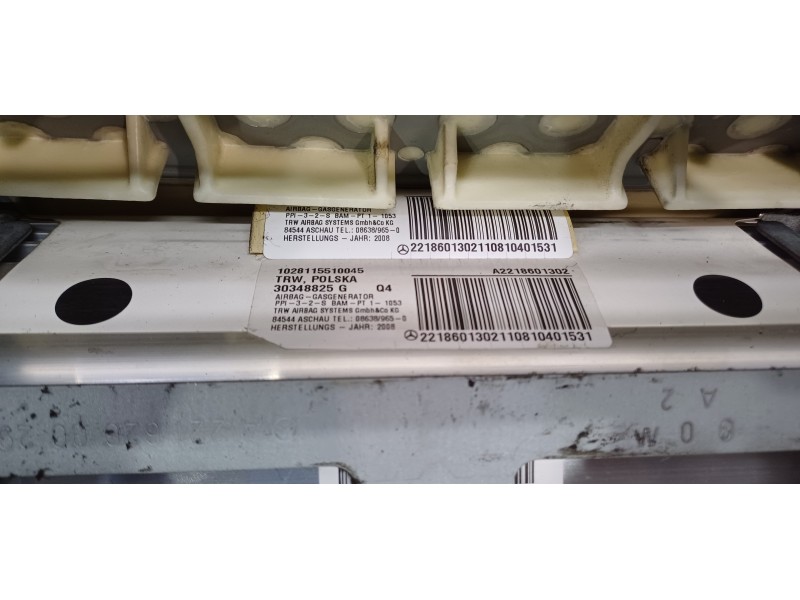 Recambio de kit airbag para mercedes clase s (w221) berlina 320 / 350 cdi (221.022) referencia OEM IAM A22168031879E71  