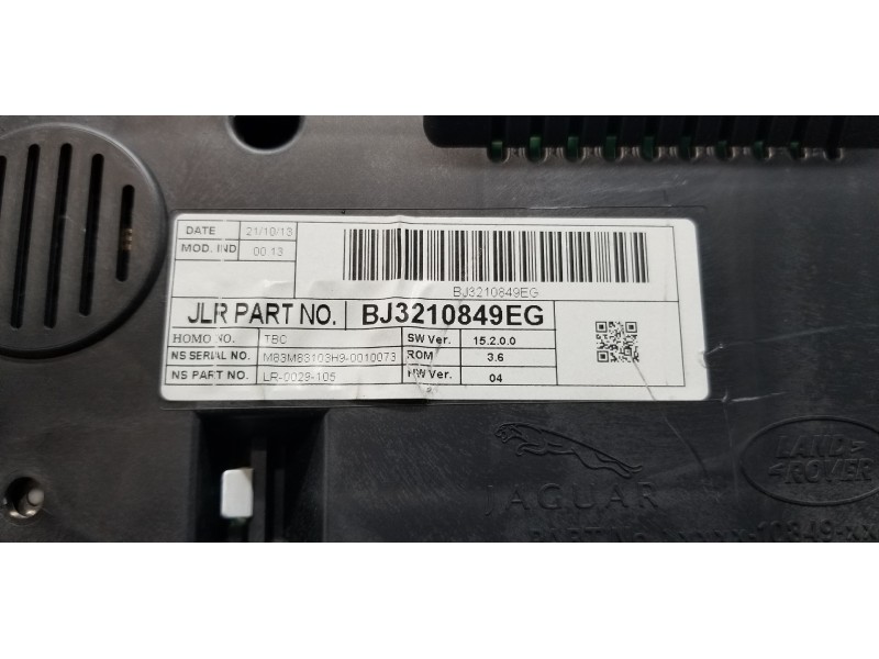 Recambio de cuadro instrumentos para land rover evoque dynamic referencia OEM IAM LR039631 BJ3210849EG 