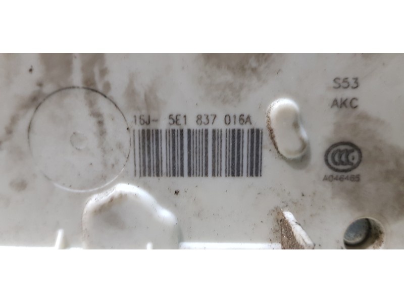 Recambio de cerradura puerta delantera derecha para skoda rapid elegance referencia OEM IAM 5E1837016A   Recambio de cerradura puerta delantera derecha para skoda rapid elegance referencia OEM IAM 5E1837016A