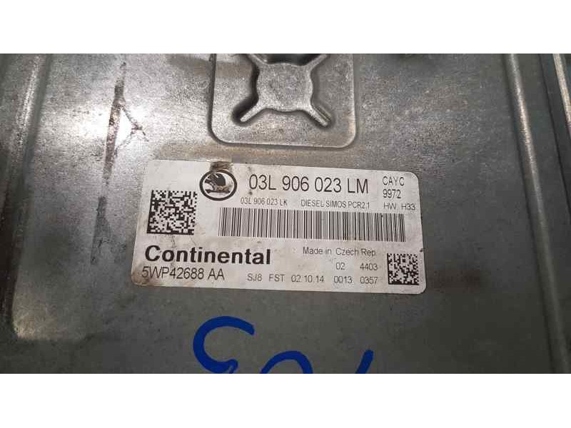 Recambio de centralita motor uce para skoda rapid active referencia OEM IAM 03L906023LM  