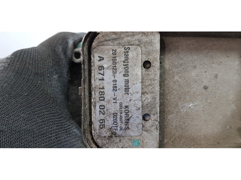 Recambio de soporte filtro aceite para ssangyong korando limited 4x2 referencia OEM IAM 6711801010 A6711800265  Recambio de soporte filtro aceite para ssangyong korando limited 4x2 referencia OEM IAM 6711801010 A6711800265