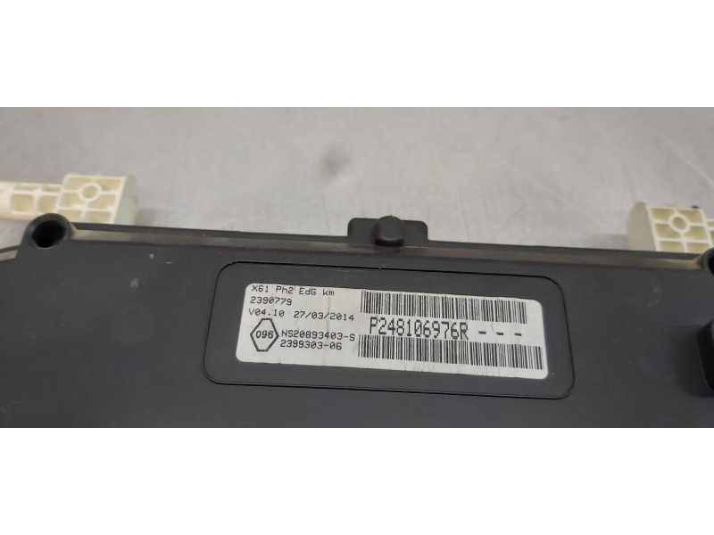Recambio de cuadro instrumentos para renault kangoo profesional referencia OEM IAM 248106976R   Recambio de cuadro instrumentos para renault kangoo profesional referencia OEM IAM 248106976R