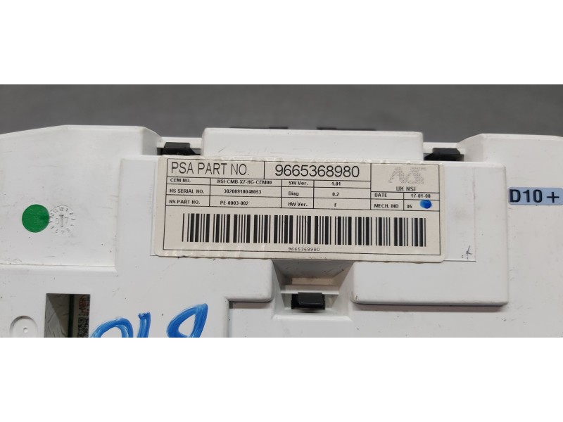Recambio de cuadro instrumentos para citroen c5 berlina exclusive referencia OEM IAM 9665368980   Recambio de cuadro instrumentos para citroen c5 berlina exclusive referencia OEM IAM 9665368980
