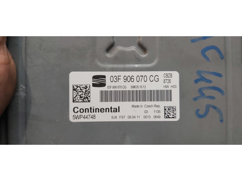 Recambio de centralita motor uce para seat leon (1p1) reference referencia OEM IAM 03F906070CG 5WP44748 