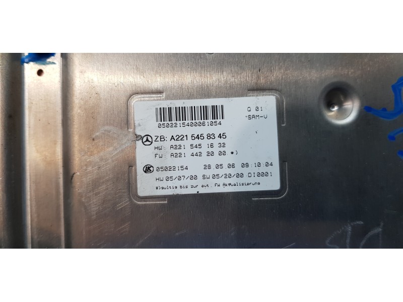 Recambio de modulo electronico para mercedes clase s (w221) berlina 320 / 350 cdi (221.022) referencia OEM IAM A2215458345  