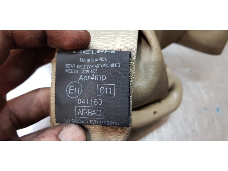 Recambio de cinturon seguridad delantero derecho para ssangyong rodius xdi referencia OEM IAM 7462221003   Recambio de cinturon seguridad delantero derecho para ssangyong rodius xdi referencia OEM IAM 7462221003