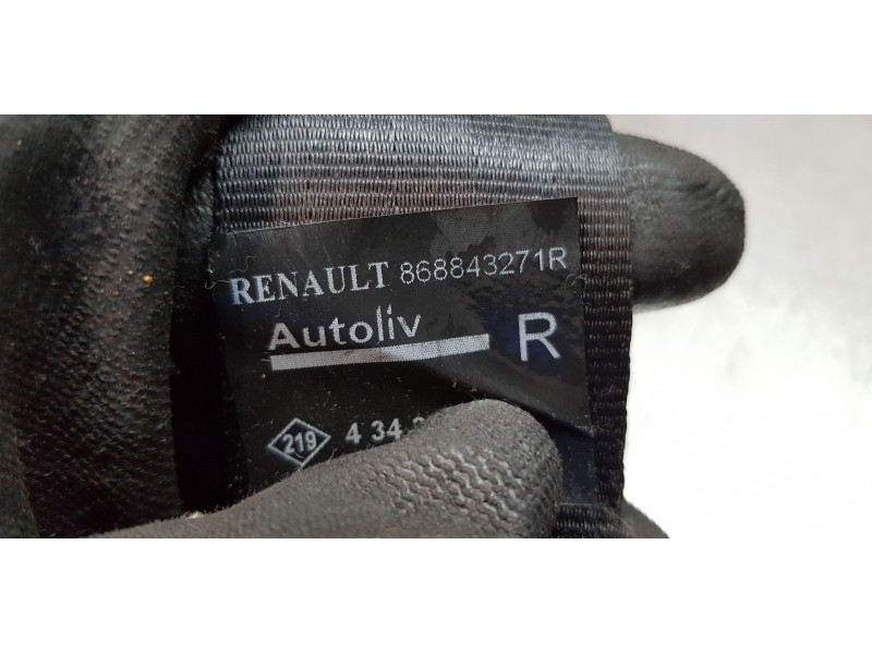 Recambio de cinturon seguridad delantero derecho para dacia lodgy ambiance referencia OEM IAM 868843271R   Recambio de cinturon seguridad delantero derecho para dacia lodgy ambiance referencia OEM IAM 868843271R