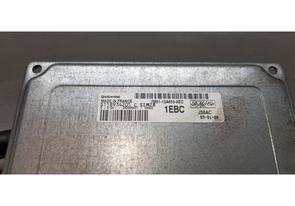 Recambio de centralita motor uce para ford focus lim. (cb4) business referencia OEM IAM 7M5112A650AEC S118934201C 