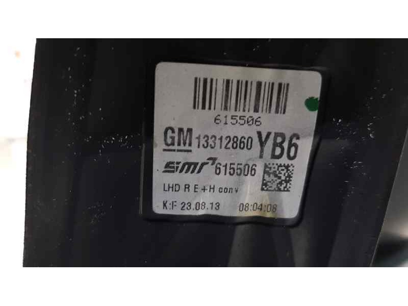 Recambio de retrovisor derecho para opel zafira b cosmo referencia OEM IAM 13312860  