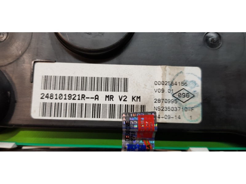 Recambio de cuadro instrumentos para dacia lodgy ambiance referencia OEM IAM 248101921R  