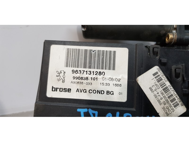 Recambio de elevalunas delantero izquierdo para peugeot 307 (s1) xs referencia OEM IAM 9637131280   Recambio de elevalunas delantero izquierdo para peugeot 307 (s1) xs referencia OEM IAM 9637131280