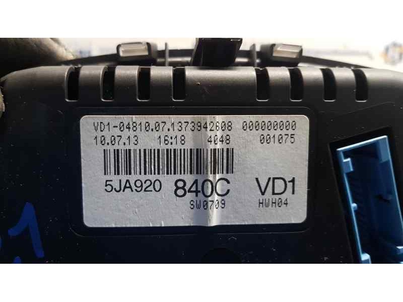 Recambio de cuadro instrumentos para skoda rapid active referencia OEM IAM 5JA920840C  