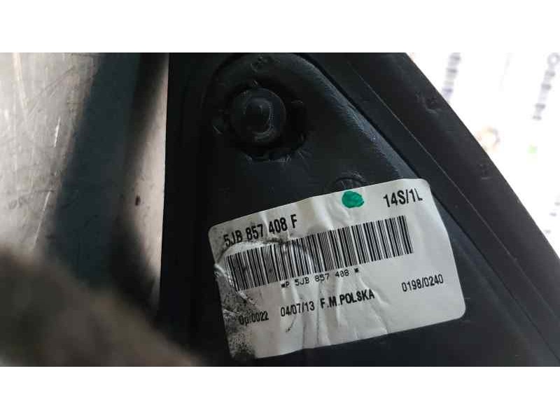 Recambio de retrovisor derecho para skoda rapid active referencia OEM IAM 5JB857408F  