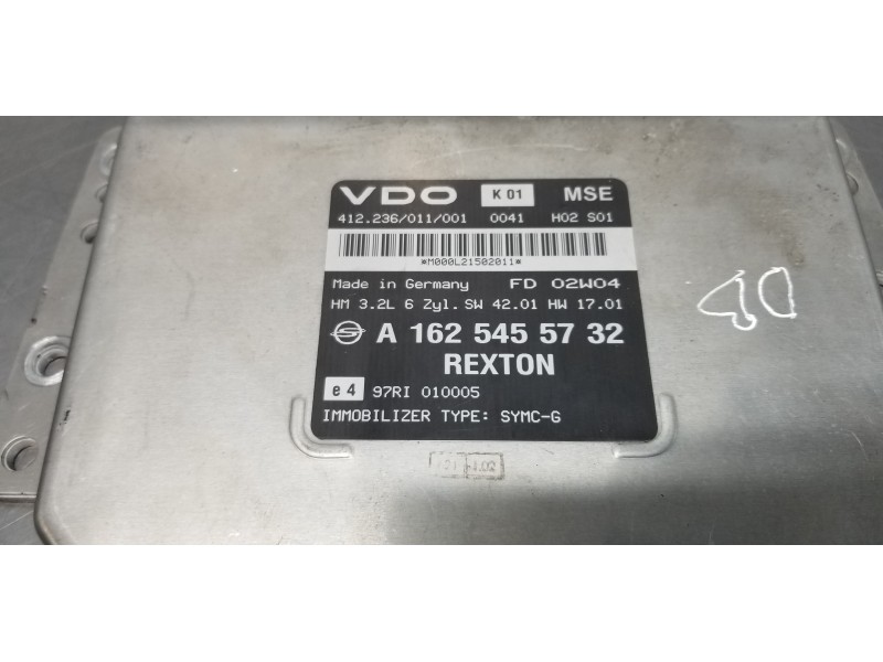 Recambio de centralita motor uce para ssangyong rexton rx 320 referencia OEM IAM A1625455732 412236011001 412236011