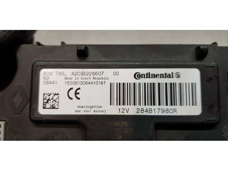 Recambio de modulo confort para dacia lodgy laureate referencia OEM IAM 284B17980R   Recambio de modulo confort para dacia lodgy laureate referencia OEM IAM 284B17980R