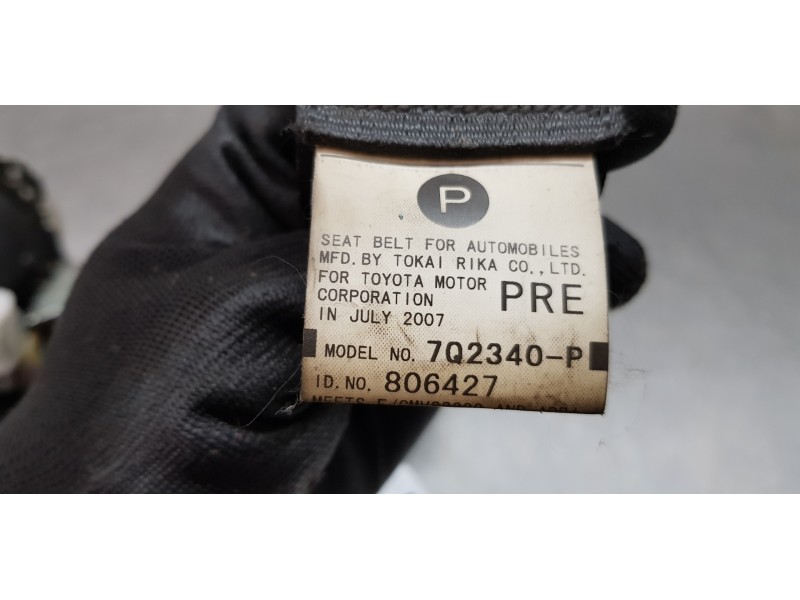 Recambio de cinturon seguridad delantero izquierdo para toyota rav 4 (a3) executive referencia OEM IAM 7322042140B2   Recambio de cinturon seguridad delantero izquierdo para toyota rav 4 (a3) executive referencia OEM IAM 7322042140B2