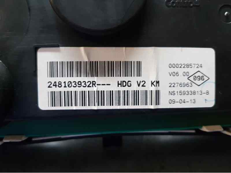 Recambio de cuadro instrumentos para dacia lodgy ambiance referencia OEM IAM 248103932R  