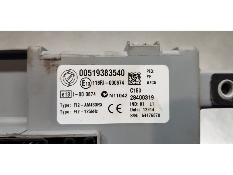Recambio de modulo electronico para fiat doblo my doblo referencia OEM IAM 51938354  