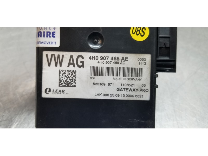 Recambio de modulo electronico para audi a8 (4hc/4hl) 3.0 tdi clean diesel quattro referencia OEM IAM 4H0907468AE  