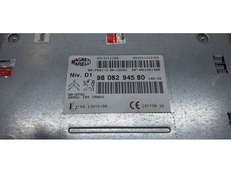 Recambio de sistema audio / radio cd para citroen c4 grand picasso attraction referencia OEM IAM 9808294580   Recambio de sistema audio / radio cd para citroen c4 grand picasso attraction referencia OEM IAM 9808294580